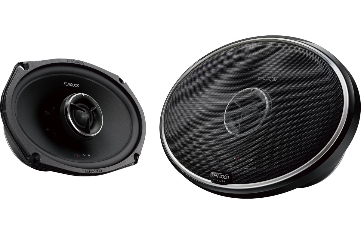KENWOOD EXCELON KFC-X695 6X9 IN EXCEON 2 WAY COAXIAL 3 OHM CAR SPEAKERS 600W PEAM 260W RMS CAR SPEAKERS
