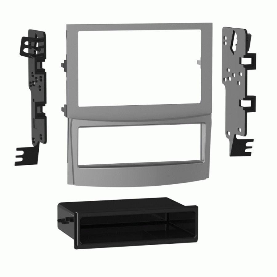 METRA 95-8910S (2010-2012 SUBARU OUTBACK/LEGACY WITH FACTORY NAV DOUBLE DIN DASH KIT SILVER)