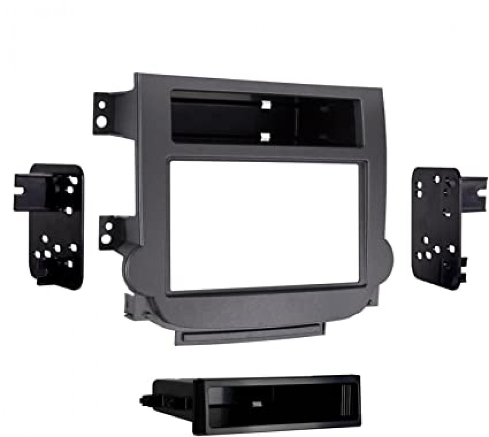 METRA 99-3314G (2013-2016 CHEVROLET MALIBU WITH MANUAL HVAC CONTROLS GRAY SINGLE DIN DASH KIT)
