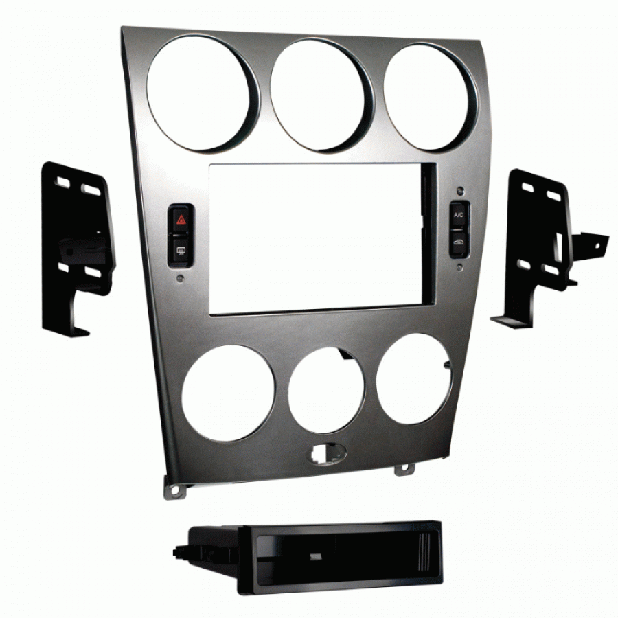 METRA 99-7523S (2003-2005 MAZDA 6 SINGLE/DOUBLE DIN DASH KIT SILVER)
