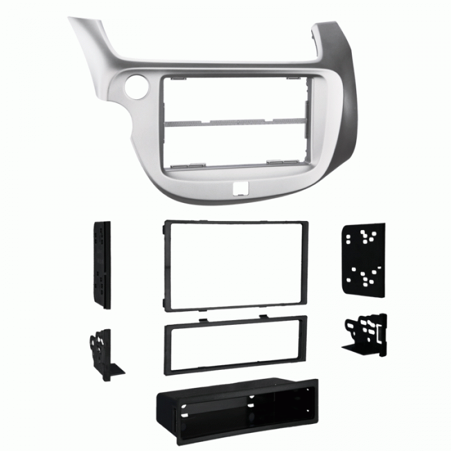 METRA 99-7877S (2009-2013 HONDA FIT SINGLE/DOUBLE DIN SILVER DASH KIT)